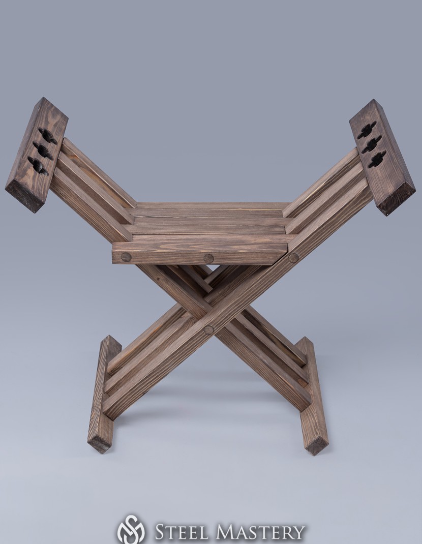 Medieval Quatrefoil Folding Chair photo made by Steel-mastery.com