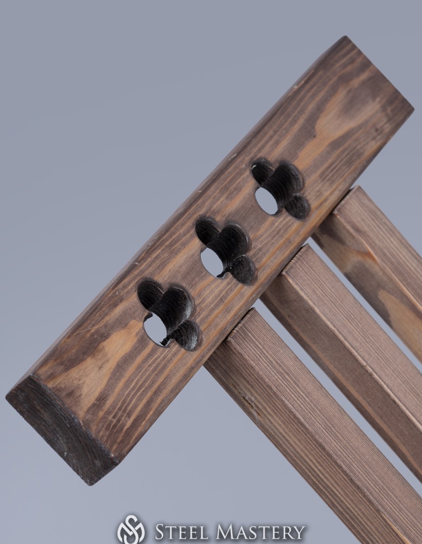 Medieval Quatrefoil Folding Chair photo made by Steel-mastery.com