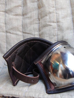 Leather padding for elbows and knees