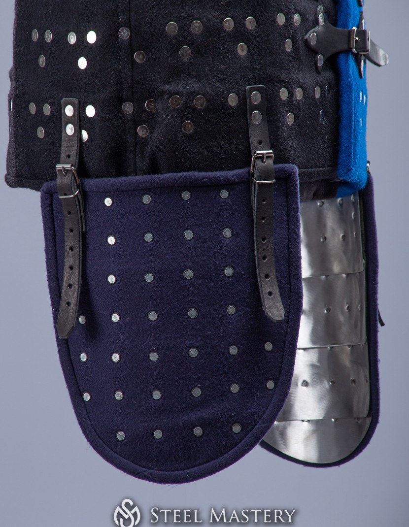 BRIGANDINE TASSETS (THIGH PROTECTION) IN STOCK BL photo made by Steel-mastery.com