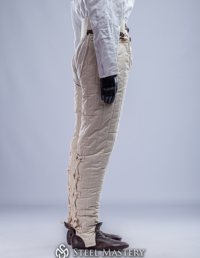 Long padded chausses with belt  photo made by Steel-mastery.com