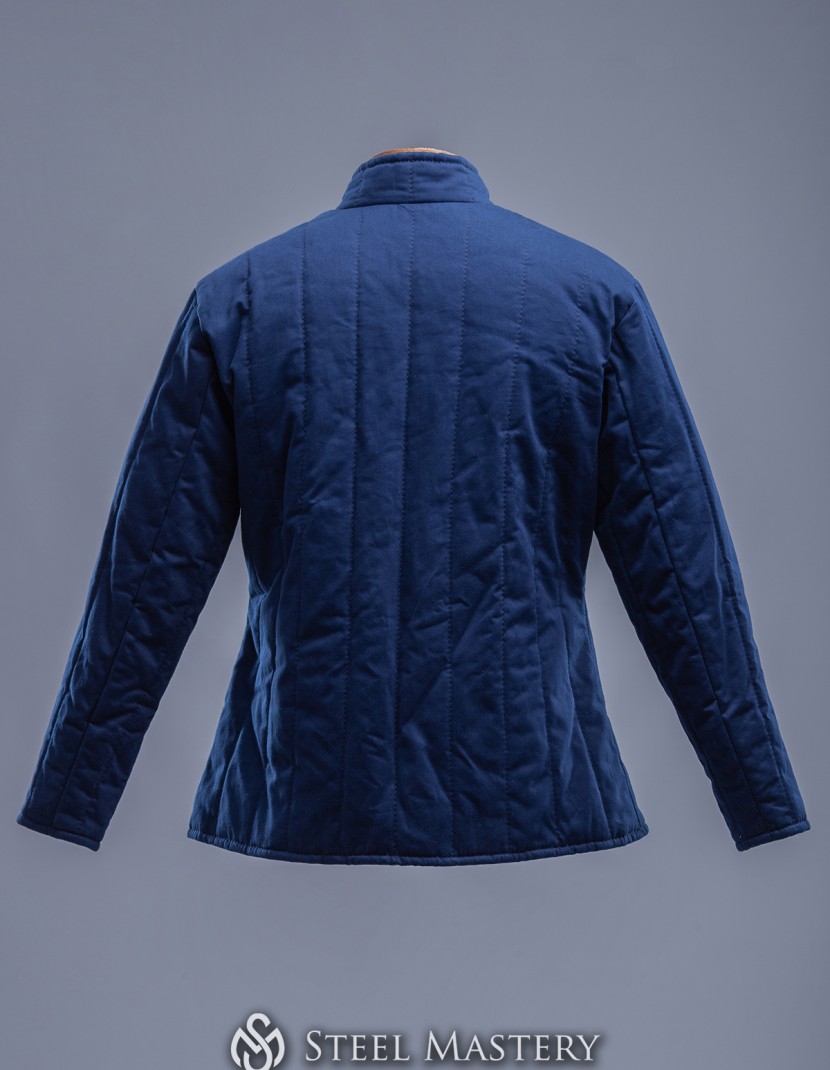 Navy blue gambeson in stock XL size  photo made by Steel-mastery.com