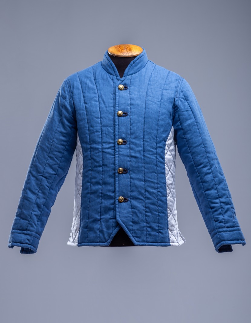 Light blue linen jacket M, L size  photo made by Steel-mastery.com