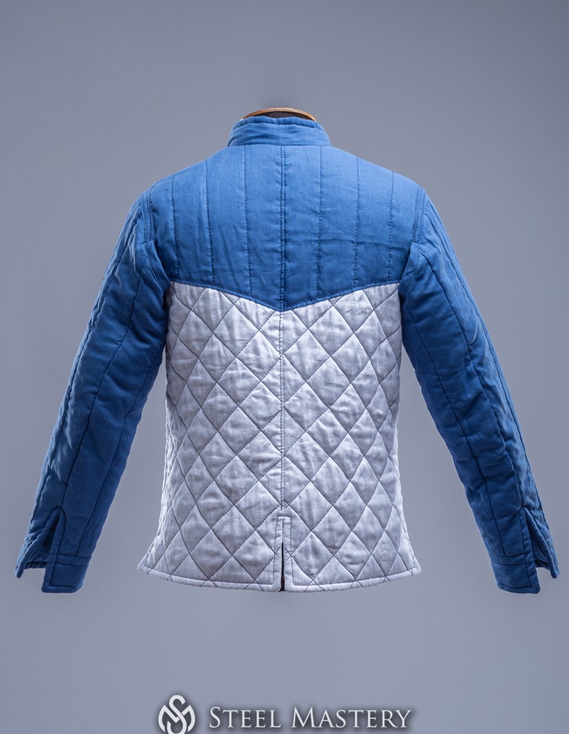 Light blue linen jacket M, L size  photo made by Steel-mastery.com