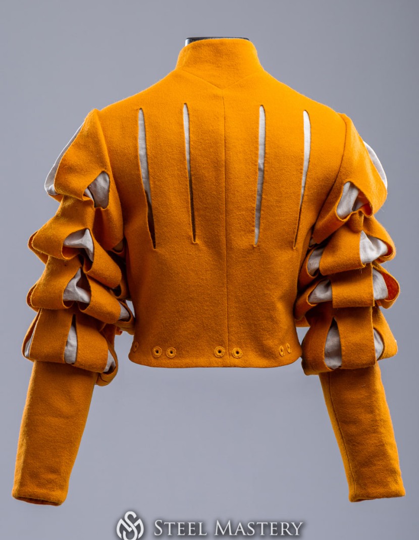 Yellow Landsknecht doublet - in stock photo made by Steel-mastery.com
