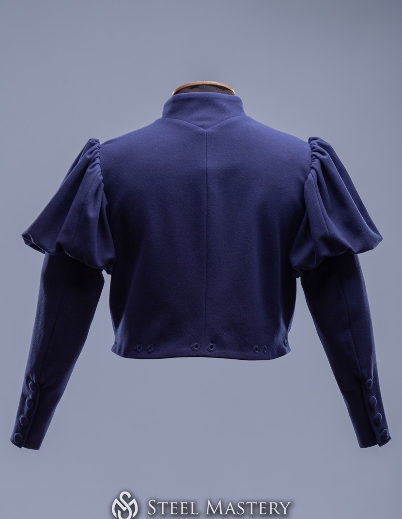 Dark Blue Burgundian doublet of the 15th century - in stock  photo made by Steel-mastery.com