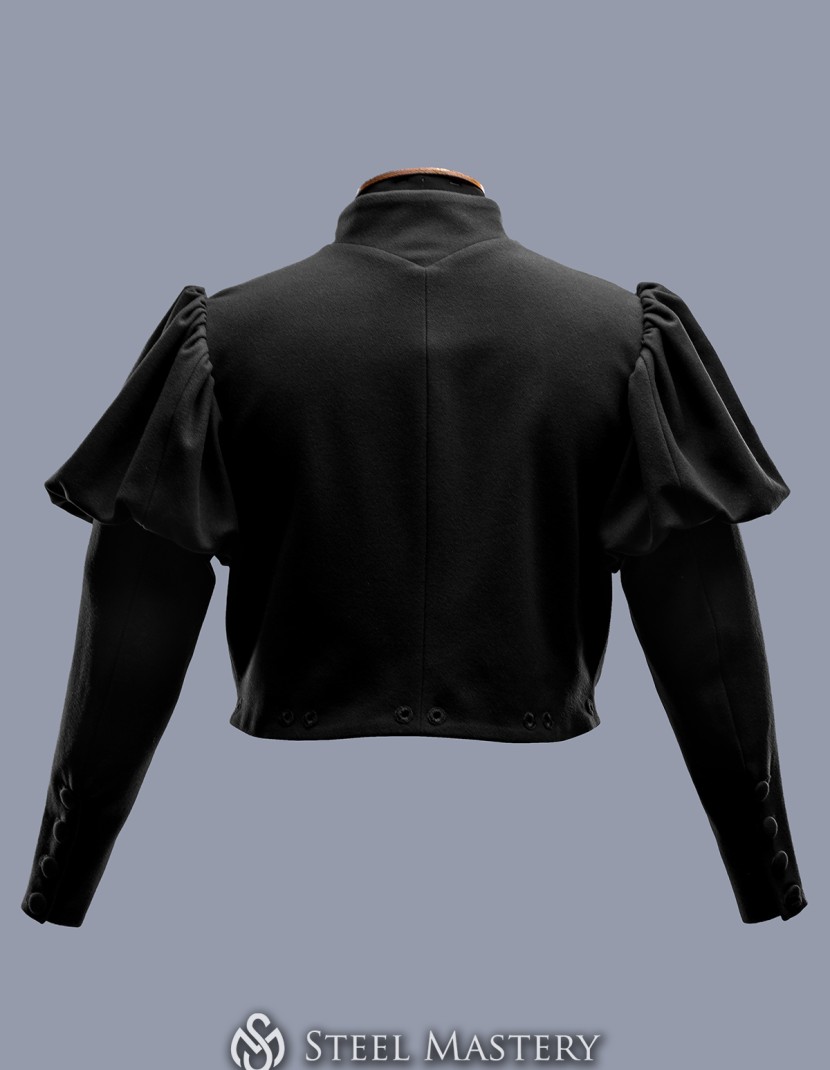 Black Burgundian doublet of the 15th century - in stock photo made by Steel-mastery.com