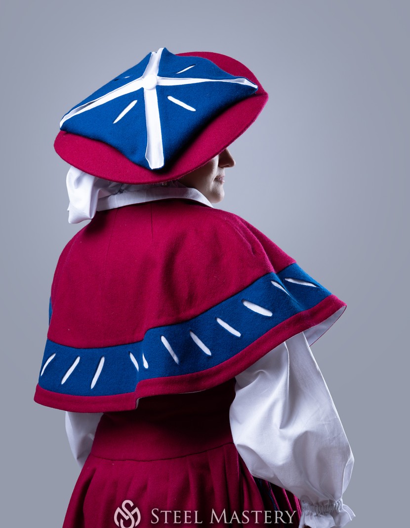 Pink Women's Landsknecht costume,  Kampfrau dress - in stock photo made by Steel-mastery.com