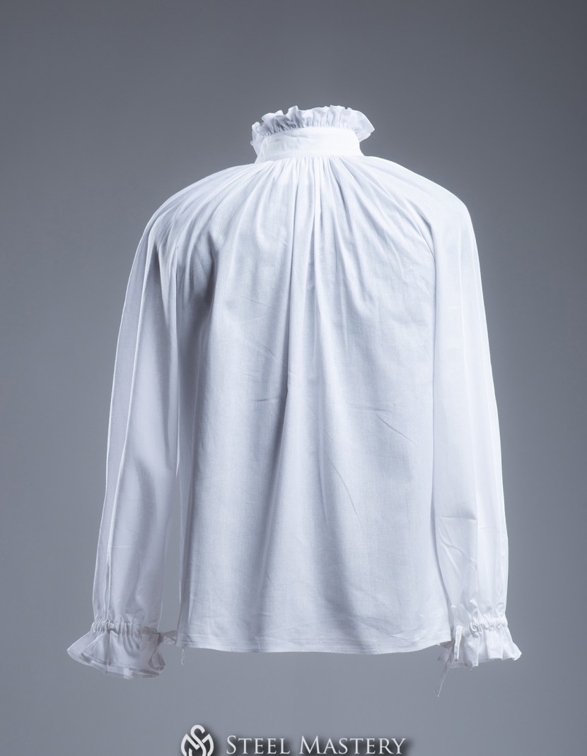 Medieval Mens Shirt with Frills 16th–17th Century - IN STOCK photo made by Steel-mastery.com