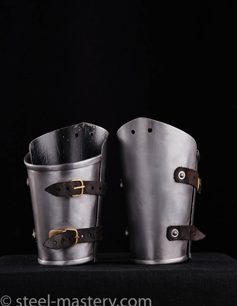 STEEL MEDIEVAL BRACERS  photo made by Steel-mastery.com