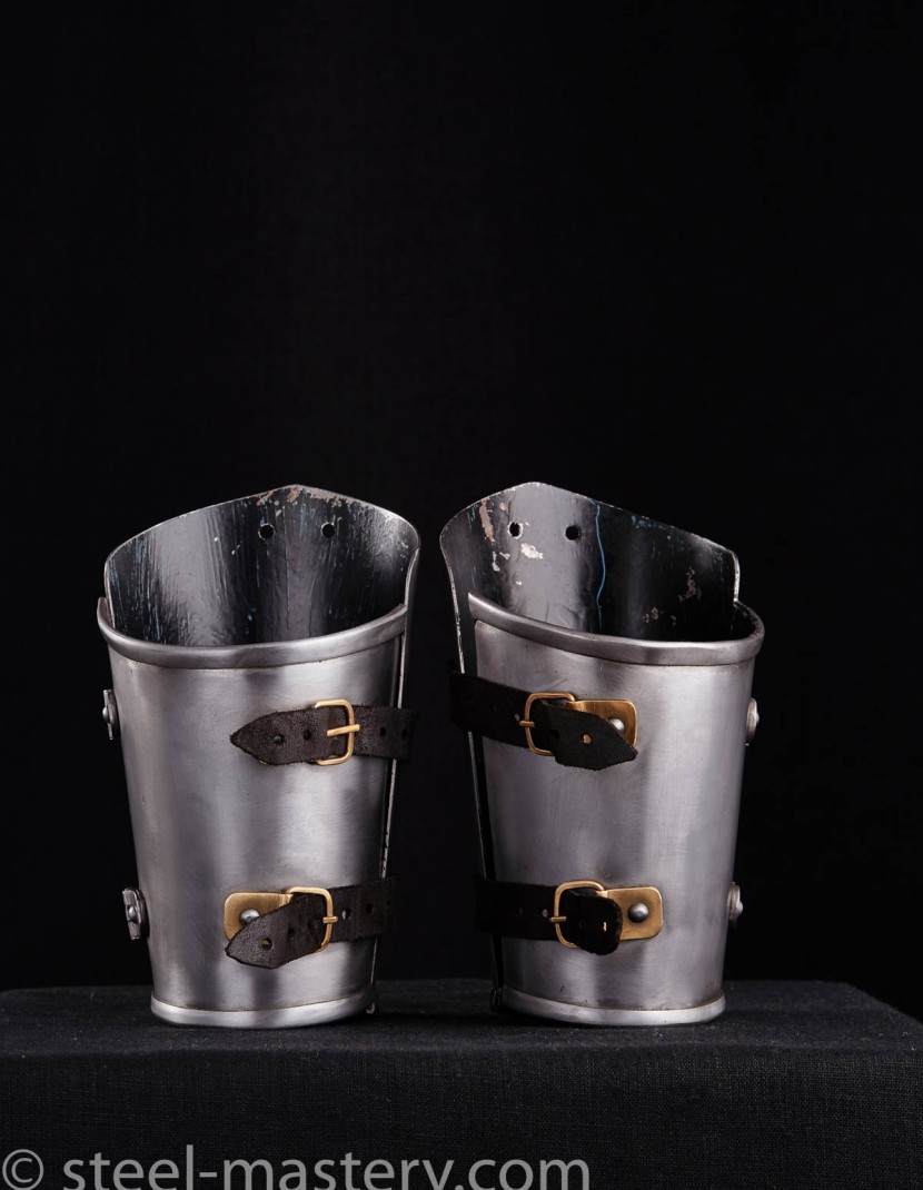 STEEL MEDIEVAL BRACERS  photo made by Steel-mastery.com