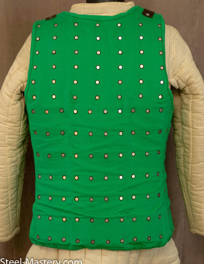 LIGHT GREEN WOOLEN BRIGANDINE L  photo made by Steel-mastery.com