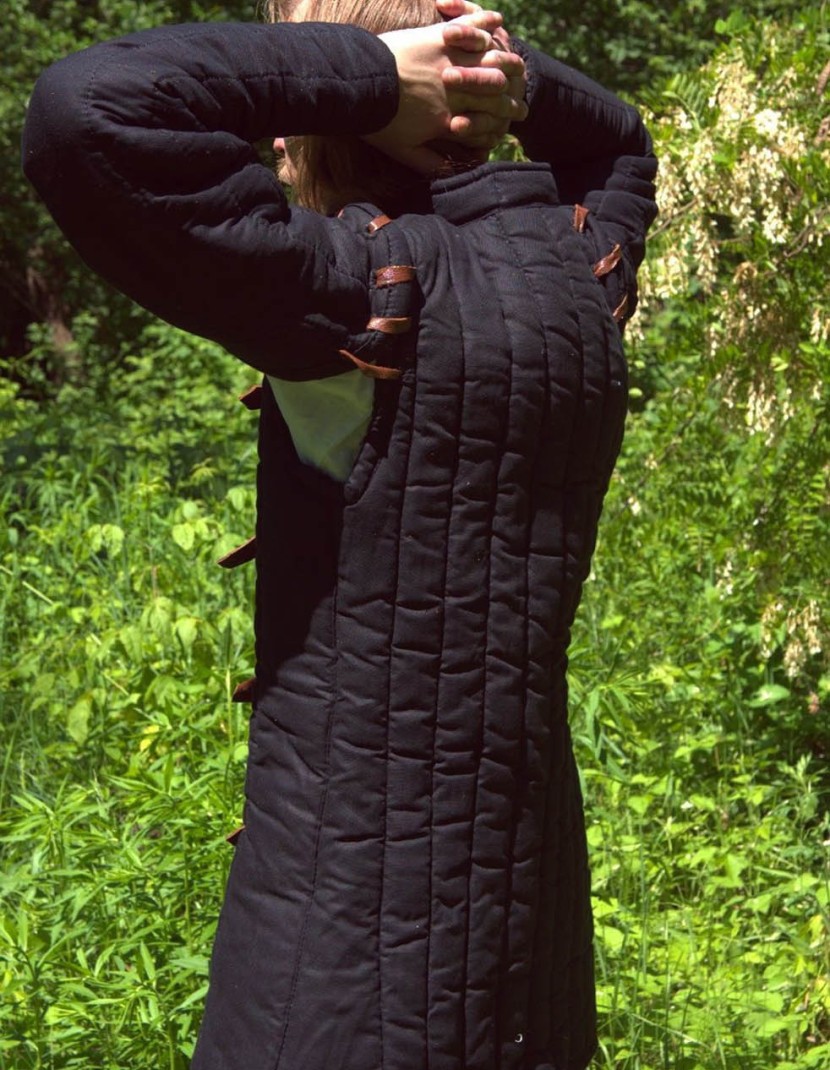 Ordinary black gambeson photo made by Steel-mastery.com