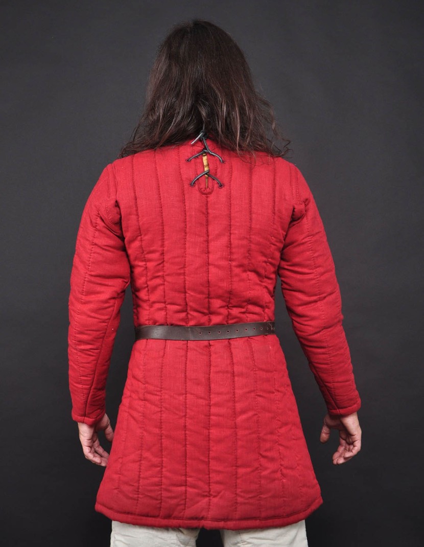 Closed-front gambeson (linen) photo made by Steel-mastery.com