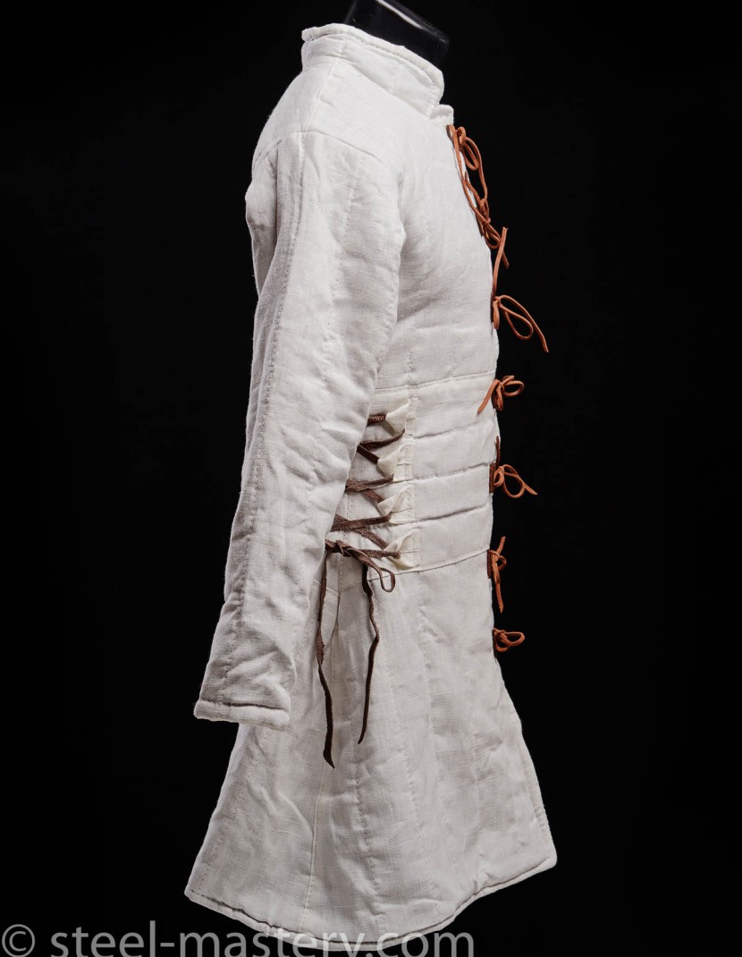 Woman gambeson, white photo made by Steel-mastery.com