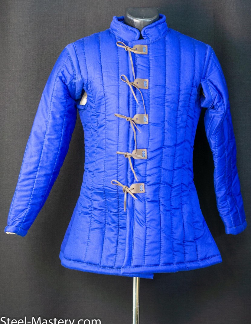 Blue gambeson M  photo made by Steel-mastery.com