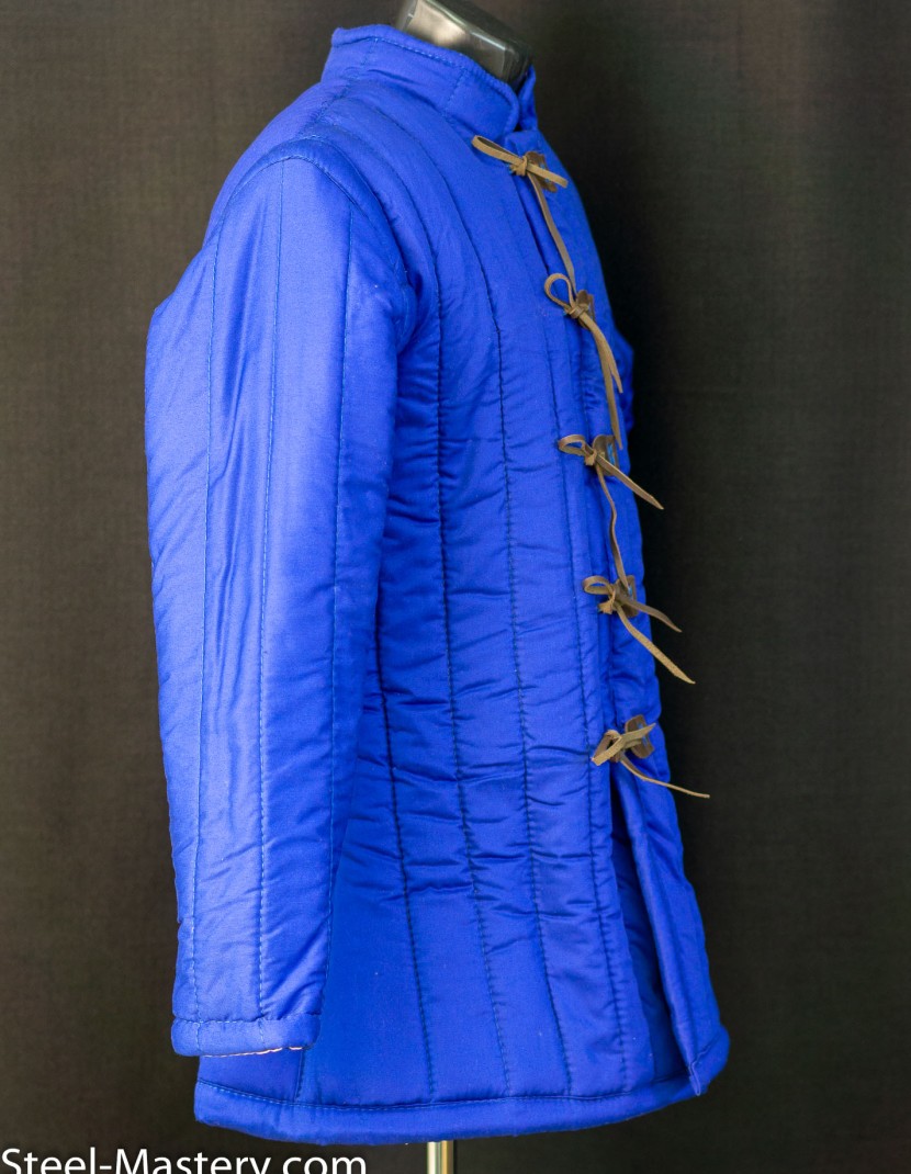 Blue gambeson M  photo made by Steel-mastery.com
