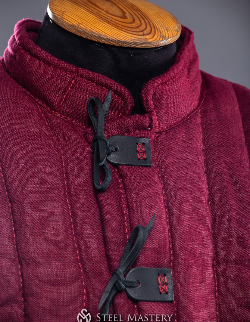 Linen 2-layers gambeson, M-size photo made by Steel-mastery.com