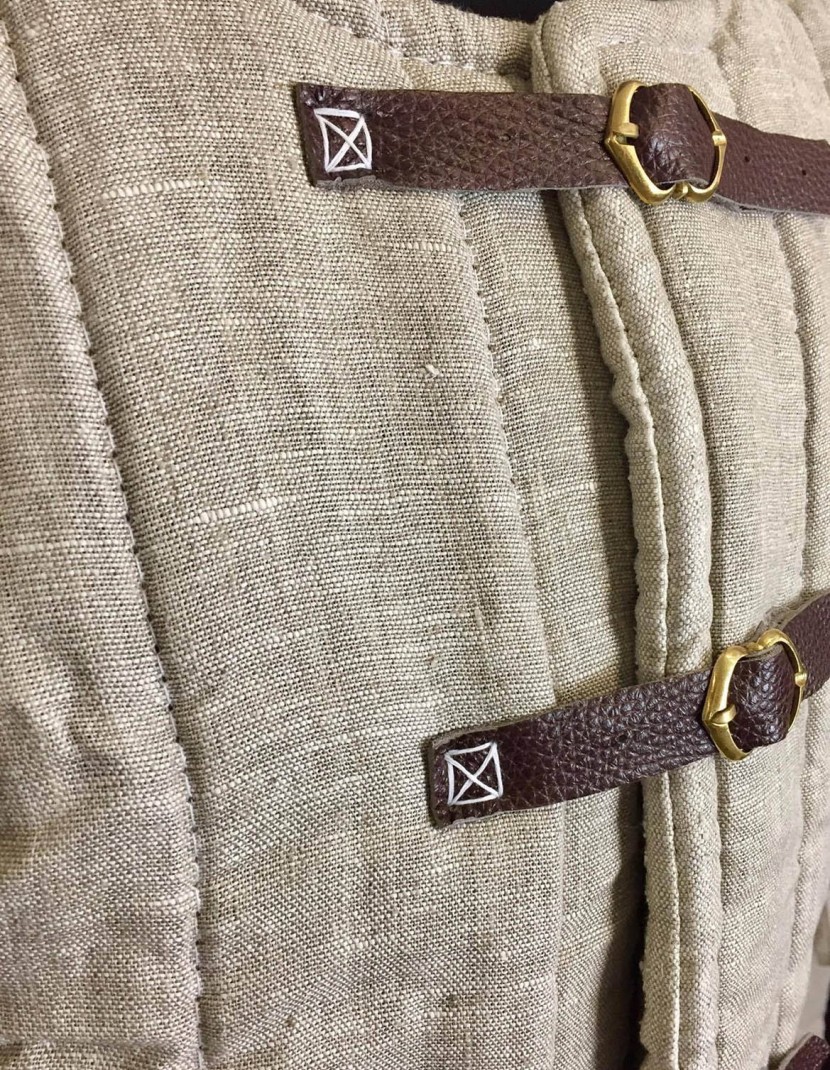 Gambeson VI-XIII century, uncoloured linen photo made by Steel-mastery.com