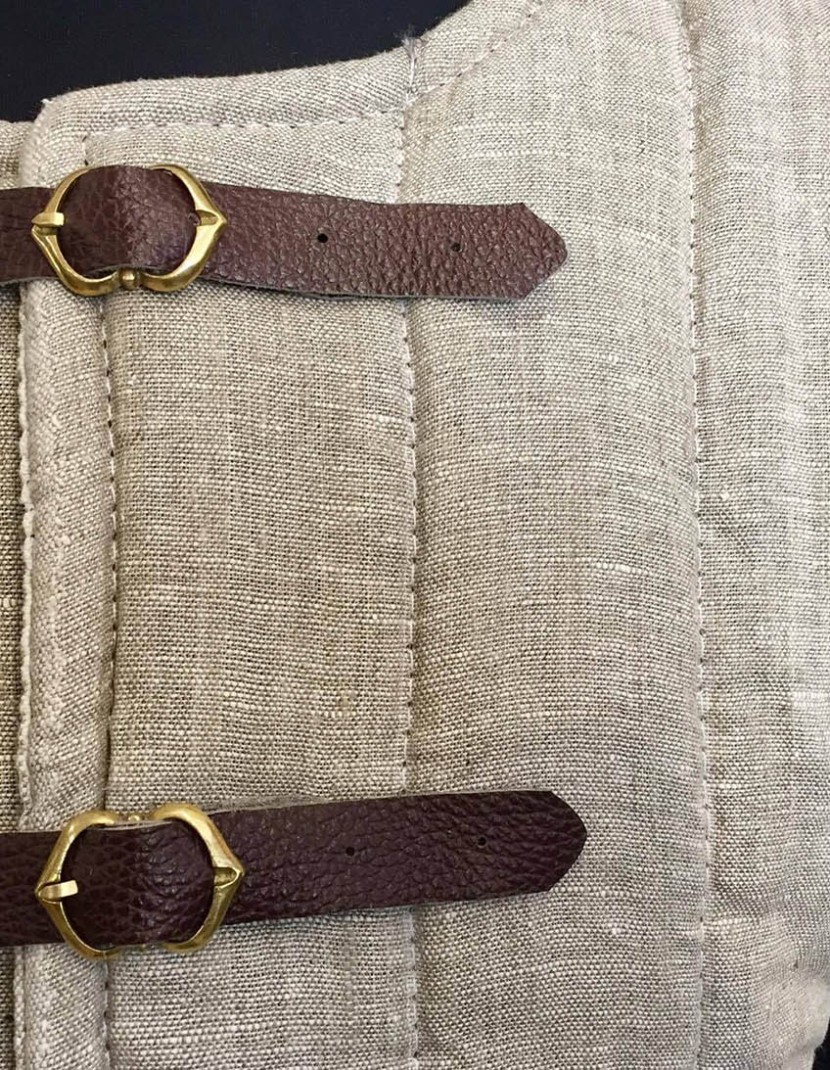 Gambeson VI-XIII century, uncoloured linen photo made by Steel-mastery.com