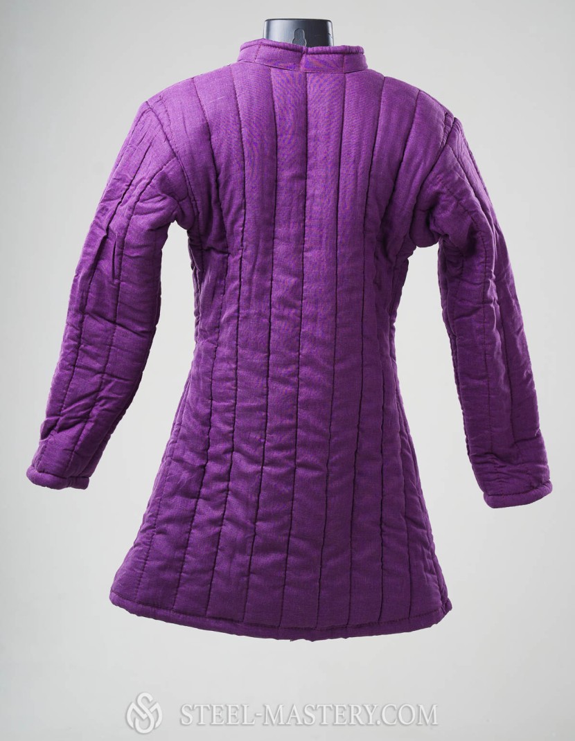Linen purple gambeson photo made by Steel-mastery.com