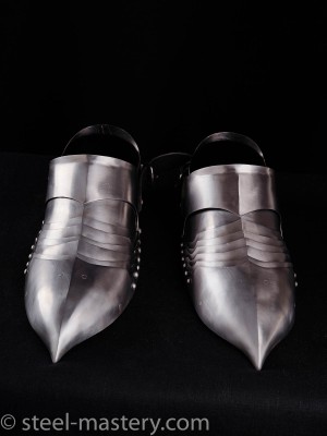 German gothic sabatons, stainless steel 