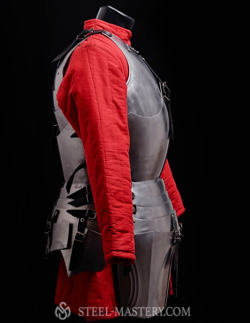 MILAN-STYLE CUIRASS, steel 2 mm in stock  photo made by Steel-mastery.com