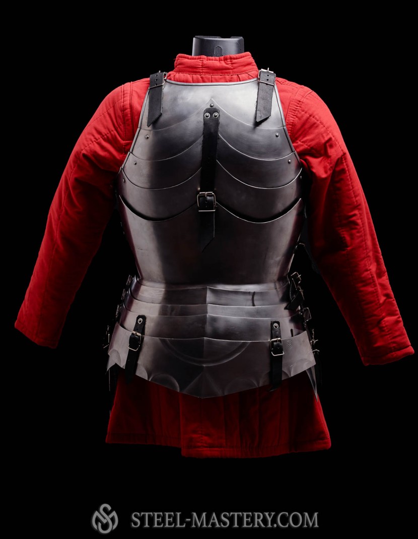 MILAN-STYLE CUIRASS, steel 2 mm in stock  photo made by Steel-mastery.com