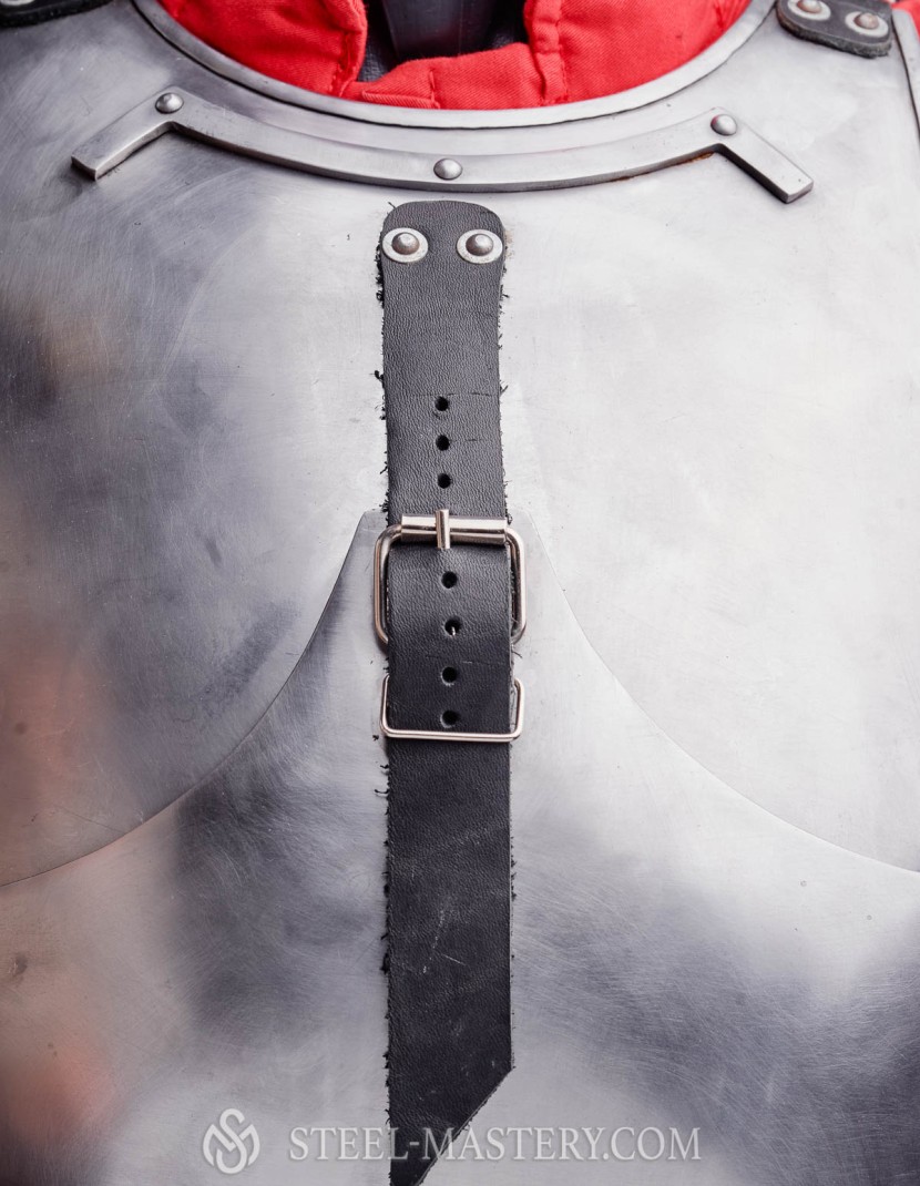 MILAN-STYLE CUIRASS, steel 2 mm in stock  photo made by Steel-mastery.com