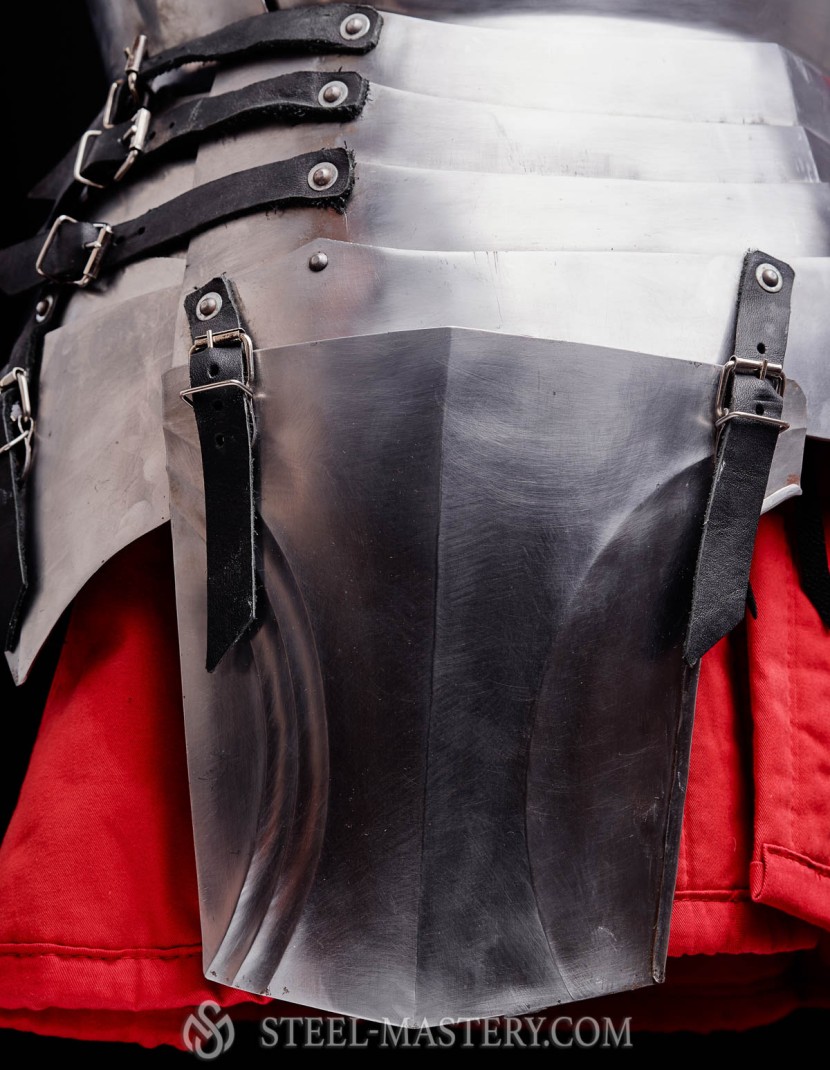 MILAN-STYLE CUIRASS, steel 2 mm in stock  photo made by Steel-mastery.com