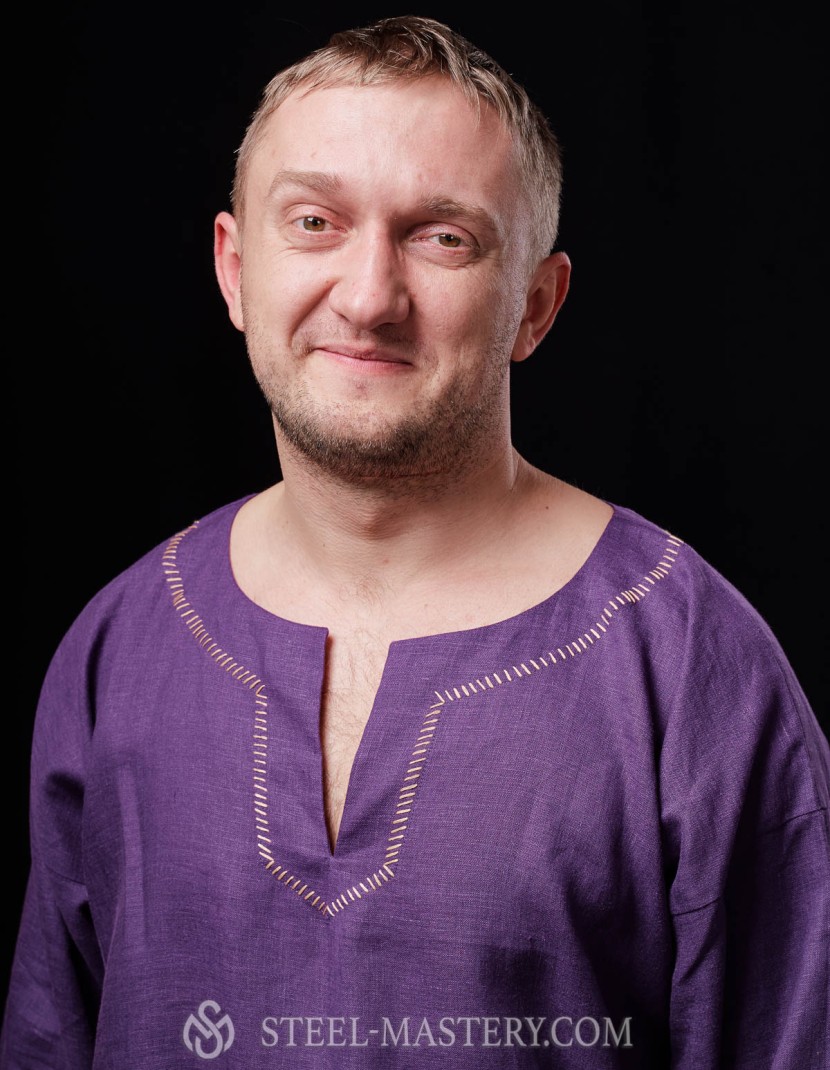 Purple medieval shirt  photo made by Steel-mastery.com