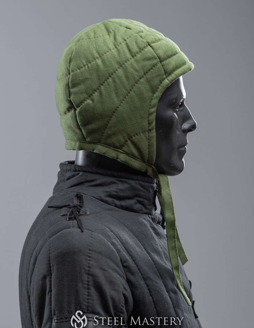 Padded linen cap for helmet  photo made by Steel-mastery.com