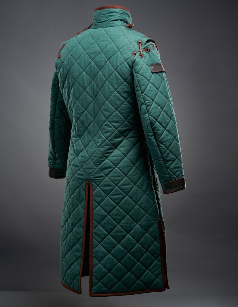 Green HEMA style gambeson  photo made by Steel-mastery.com