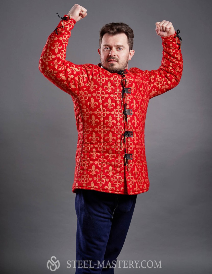 RENAISSANCE PERIOD GAMBESON WITH PAINT STAMPING photo made by Steel-mastery.com