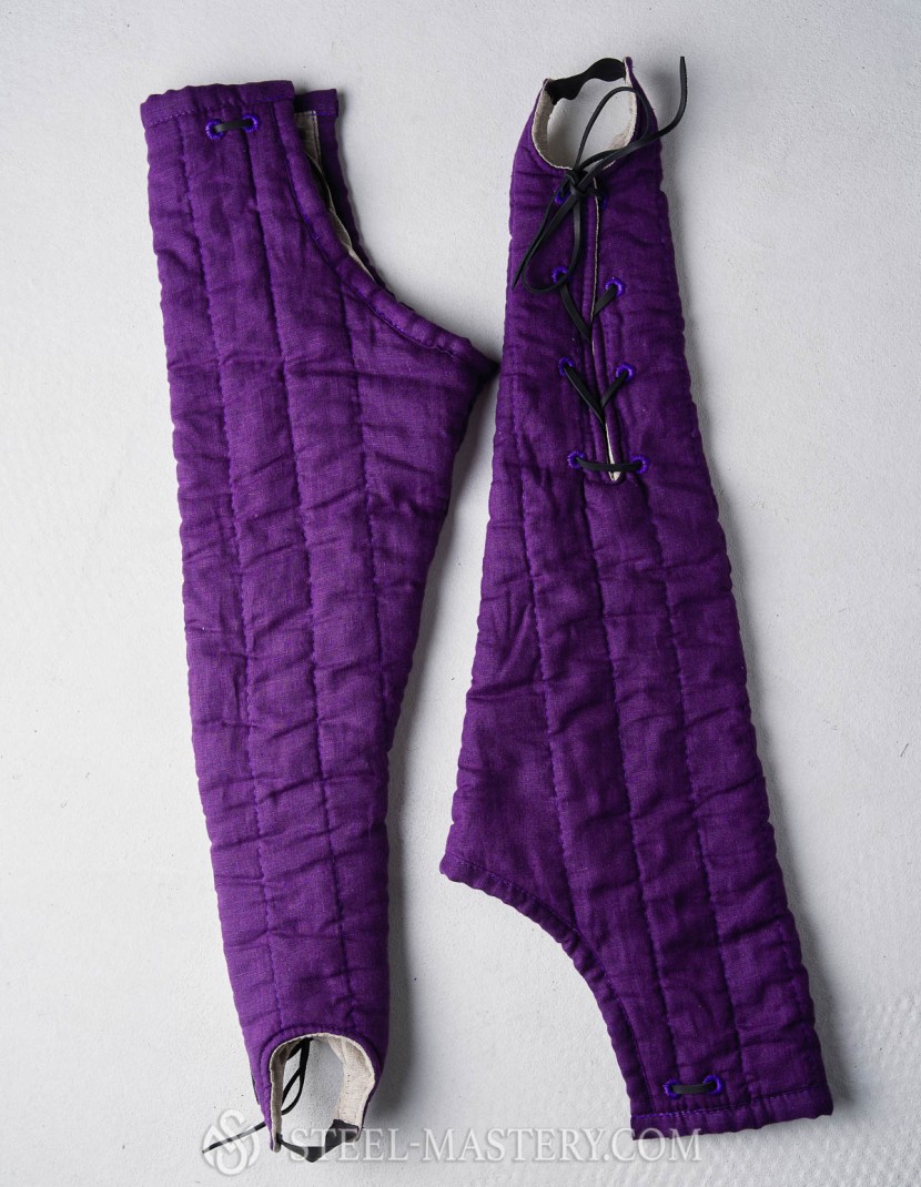 GAMBESON AND CHAUSSES PURPLE SET  photo made by Steel-mastery.com