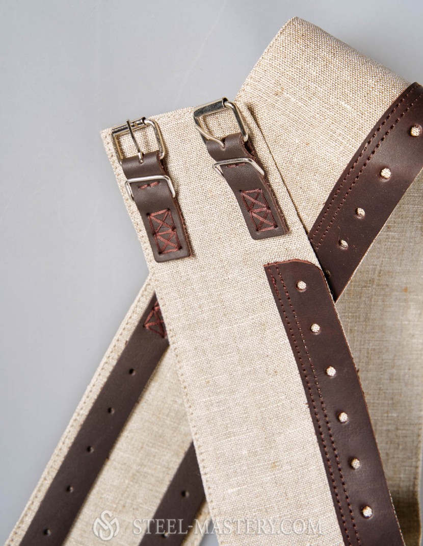 Linen arming belt for chausses S size in stock  photo made by Steel-mastery.com