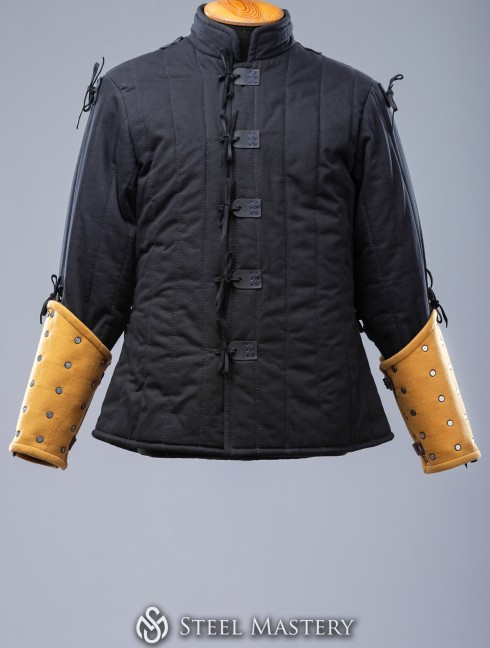 YELLOW WOOLEN MEDIEVAL BRACERS XS SIZE IN STOCK 
