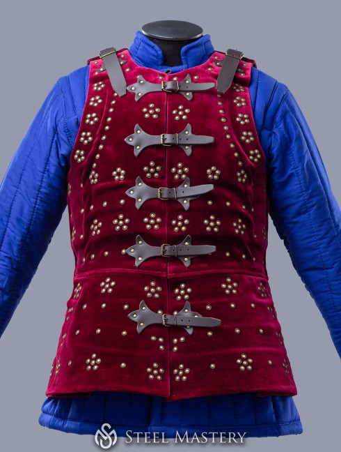 Wine red Caesar large-plated brigandine in stock