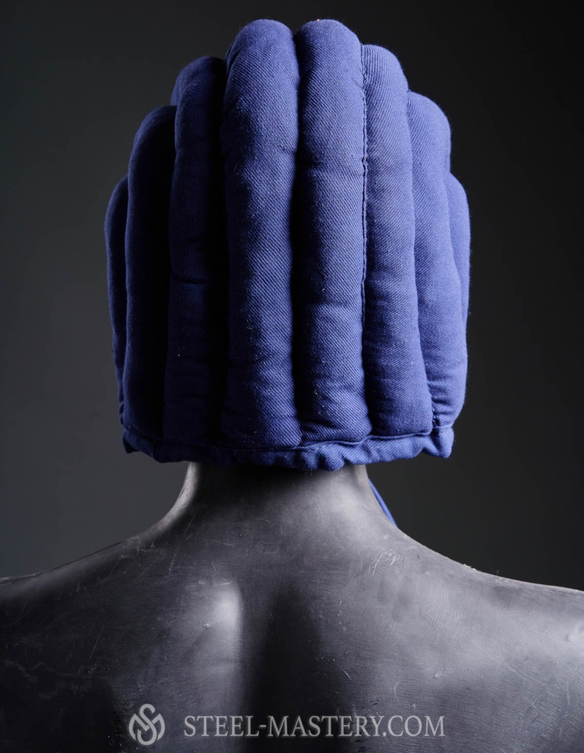 Padded medieval arming cap  photo made by Steel-mastery.com