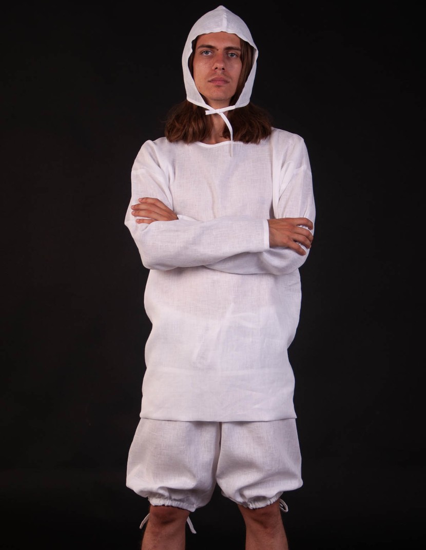 Linen set of medieval men's underwear  photo made by Steel-mastery.com