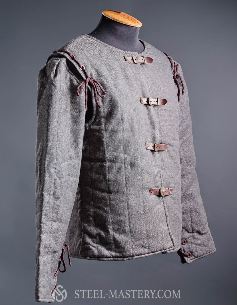 Grey jacket in medieval style photo made by Steel-mastery.com