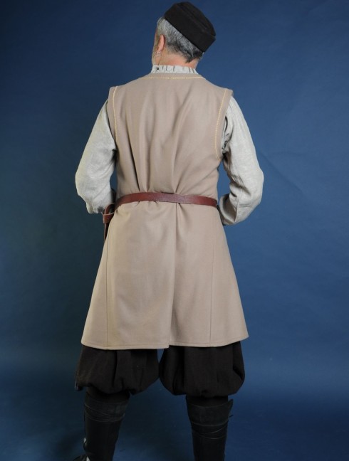 Woolen beige medieval tunic of IX-XII centuries
