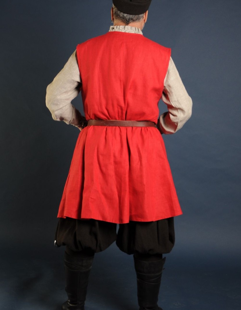 Linen medieval tunic of IX-XII centuries photo made by Steel-mastery.com