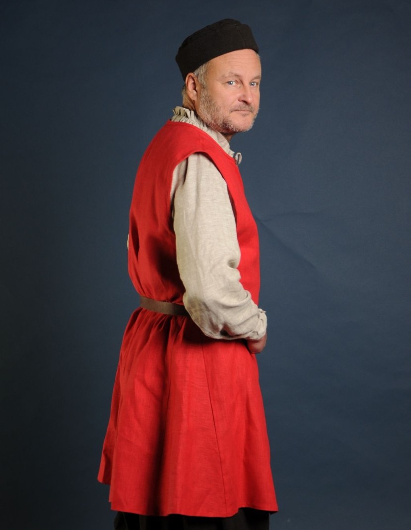 Linen medieval tunic of IX-XII centuries photo made by Steel-mastery.com