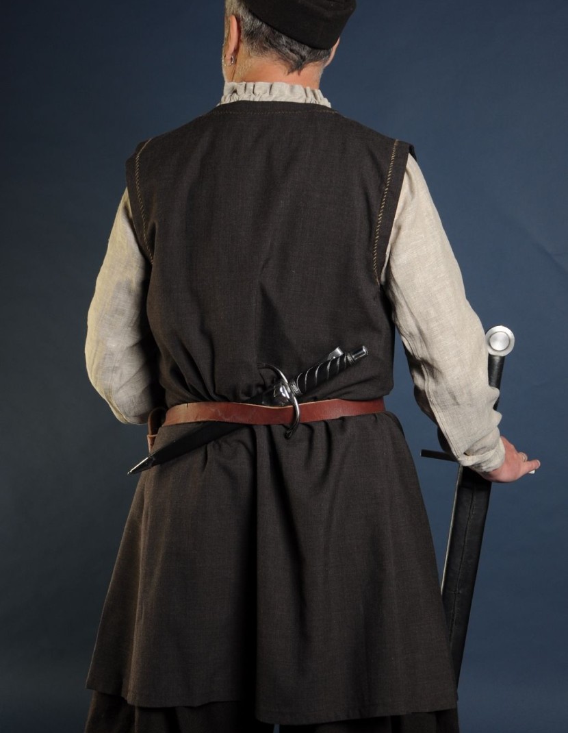 Medieval tunic of IX-XII centuries  with button photo made by Steel-mastery.com