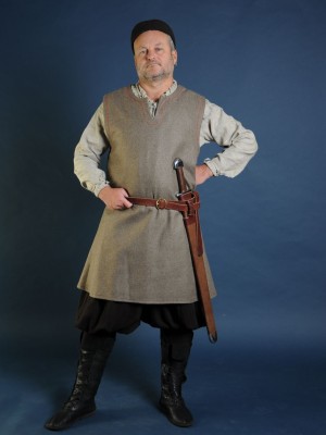 Woolen uncolored  medieval tunic of IX-XII centuries  