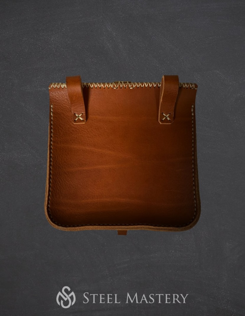 Leather brown bag photo made by Steel-mastery.com