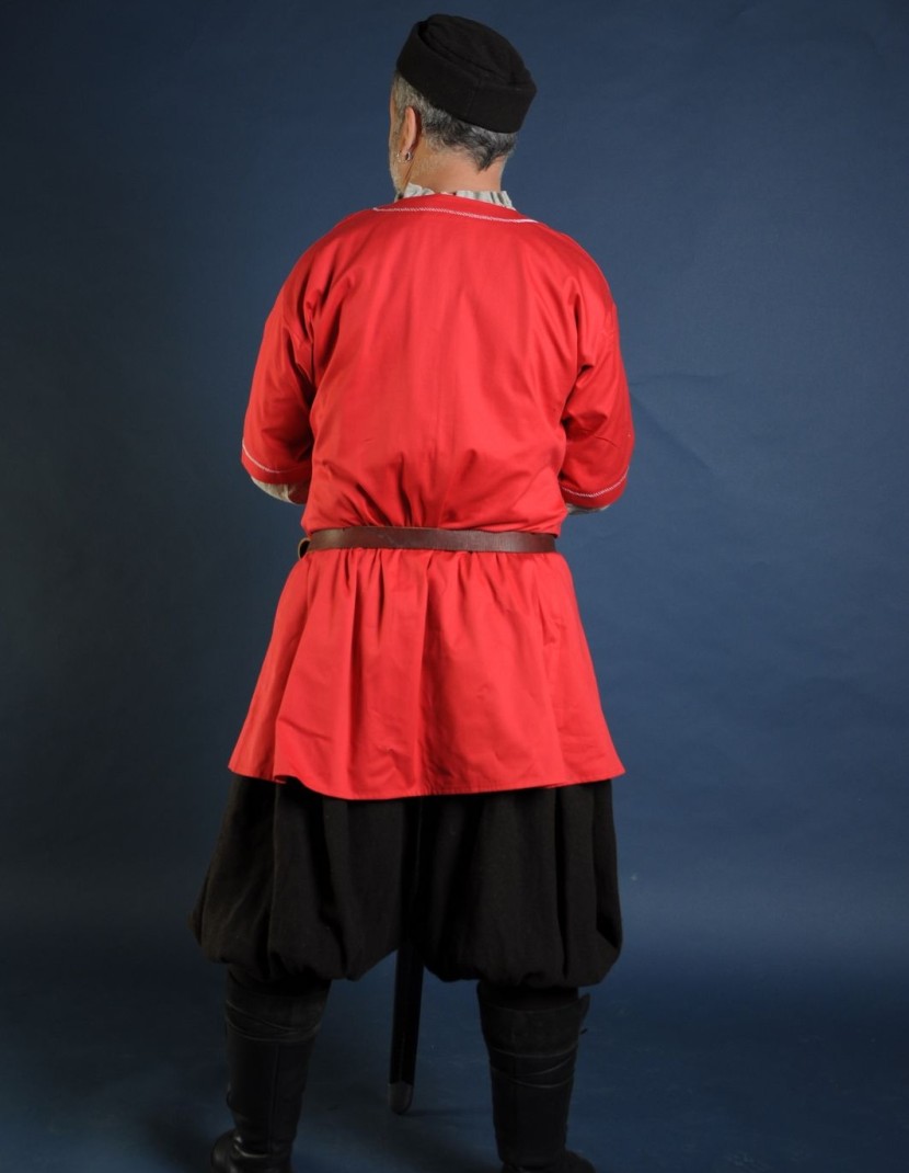 Medieval European shirt, red photo made by Steel-mastery.com