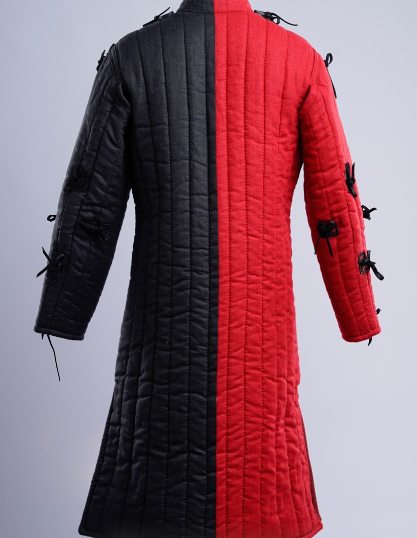 Two colored gambeson (red and black)  photo made by Steel-mastery.com