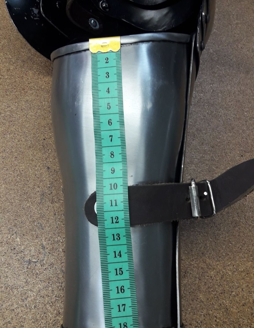 STEEL GERMAN KNIGHTLY PLATE ARMS OF THE 14TH CENTURY WITH ELBOW CAPS  photo made by Steel-mastery.com